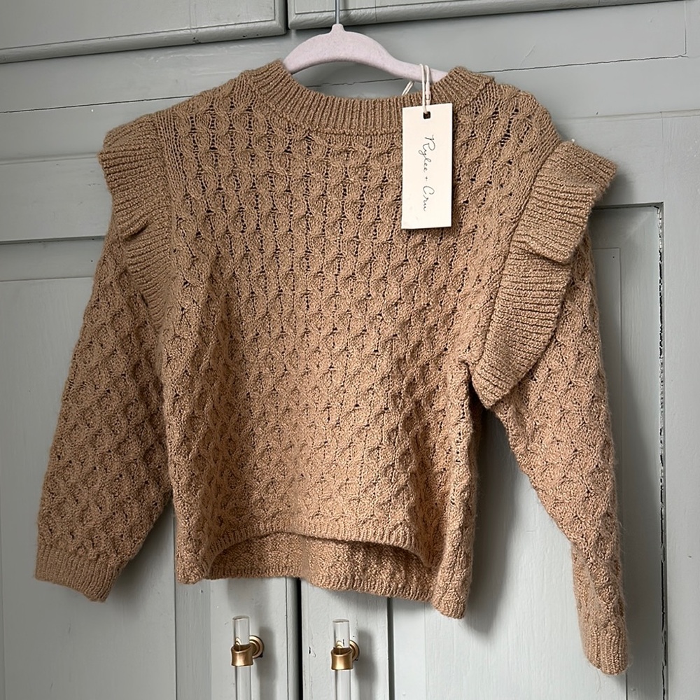 Rylee + Cru Tan Sweater